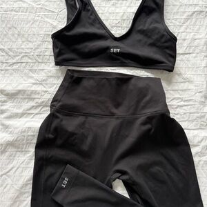 SET Active Black Luxeform Sportswear Label - Women's S